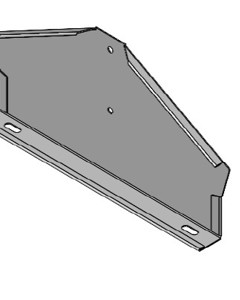 Lateral side of trough for finish V2